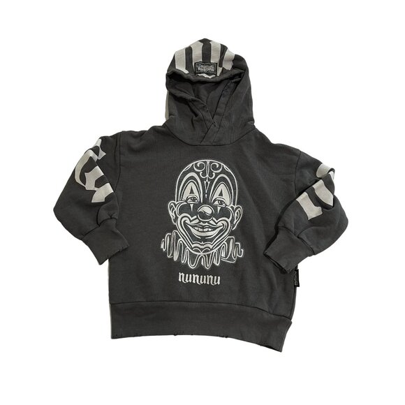 Nununu x Mr. Cartoon Clown Hoodie in Washed Graphite - Picture 2 of 3